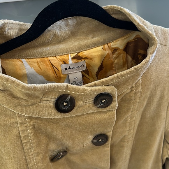 Anthro velvety corduroy jacket. Or wear as sweater - Picture 2 of 6